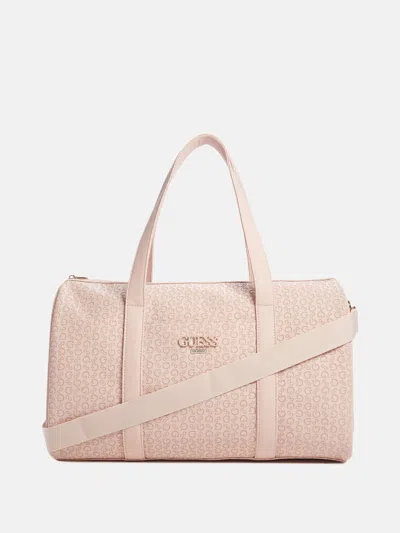 Guess Factory Charlestown Logo Duffle In Multi
