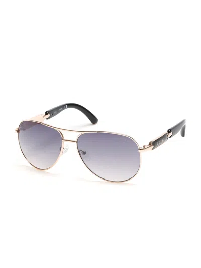 Guess Factory Classic Aviator Sunglasses In Pink