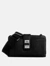 Guess Factory Conway G Logo Mini Phone Crossbody In Black