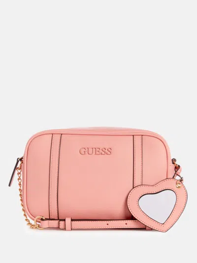 Guess Factory Copper Hill Camera Bag In Pink