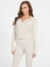 Guess Factory Cordova Rib-knit Zip Jacket In Multi
