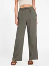 Guess Factory Crista Linen Pants In Green