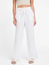 Guess Factory Crista Linen Pants In White