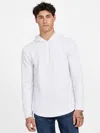Guess Factory Cristobal Textured Hoodie In White