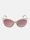 Guess Factory Crystal Cat-eye Sunglasses In Pink