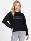 Guess Factory Cute Logo Sweater In Black