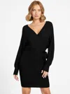 Guess Factory Damani Wrap Dress In Black
