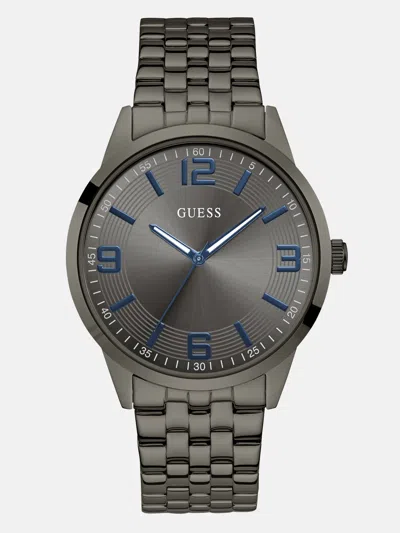 Guess Factory Dark Gray Metal Analog Watch In Multi