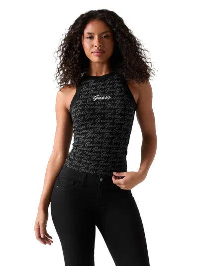 Guess Factory Dek Tank Top In Black