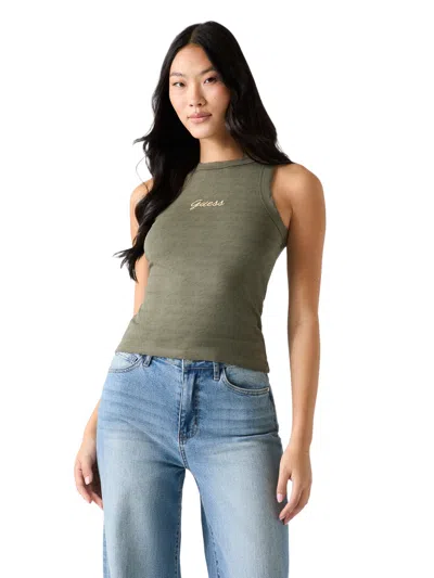 Guess Factory Dek Tank Top In Green
