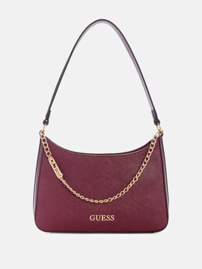 Guess Factory Deltona Shoulder Bag In White