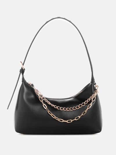 Guess Factory Demelza Shoulder Bag In Black