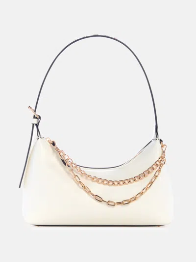 Guess Factory Demelza Shoulder Bag In White