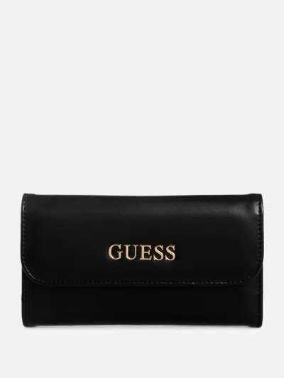 Guess Factory Demelza Slim Clutch Wallet In Black