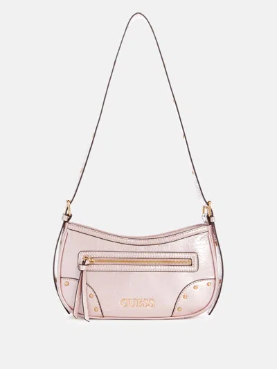 Guess Factory Dementri Shoulder Bag In Pink