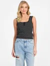 Guess Factory Deni Seamless Tank In Black