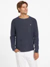 Guess Factory Denis Crewneck Sweater In Blue