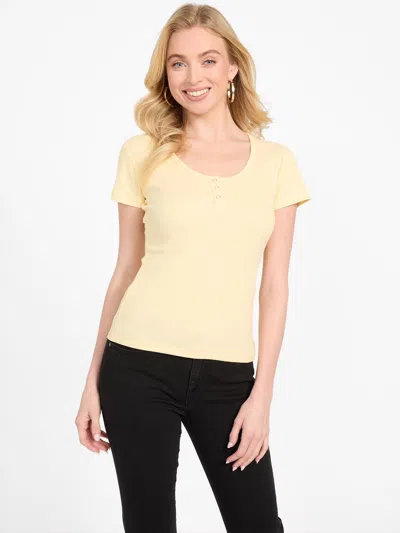 Guess Factory Denise Top In Yellow