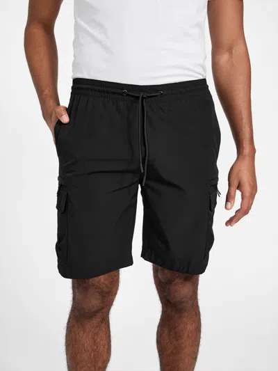 Guess Factory Denzel Hybrid Cargo Shorts In Black