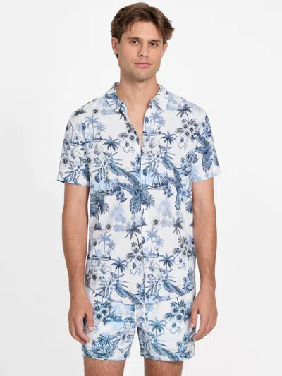 Guess Factory Dessi Tropical Short-sleeve Shirt In White