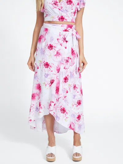 Guess Factory Didi Maxi Wrap Skirt In Multi