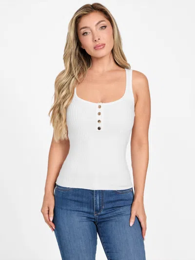 Guess Factory Dinora Sweater Tank In White
