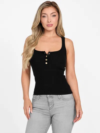 Guess Factory Dinora Sweater Tank In Black