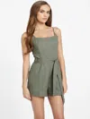 Guess Factory Doris Corset Romper In Green
