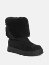 Guess Factory Dovies Shearling Boots In Black