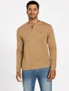 Guess Factory Dunston Henley Tee In Nude