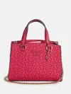 Guess Factory Earlene Embossed Logo Mini Satchel In Multi