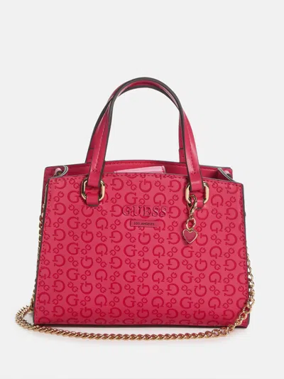 Guess Factory Earlene Embossed Logo Mini Satchel In Multi