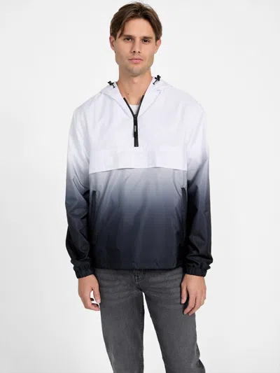 Guess Factory Eco Ace Ombre Windbreaker In Multi