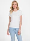 Guess Factory Eco Adabelle Tee In White