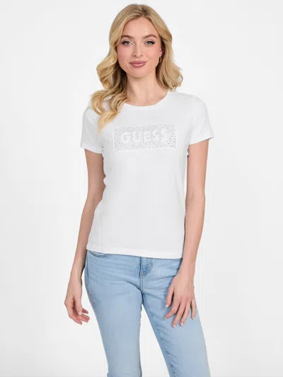 Guess Factory Eco Adabelle Tee In White