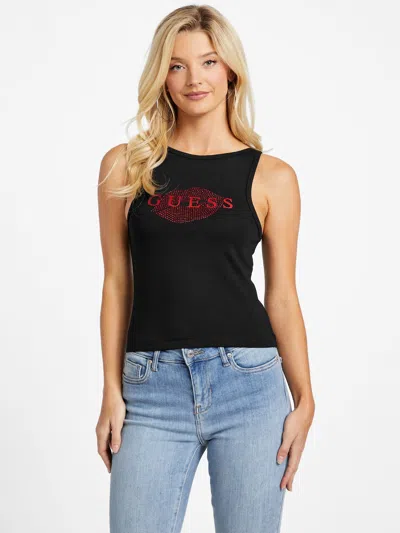 Guess Factory Eco Almona Lip Tank In Black