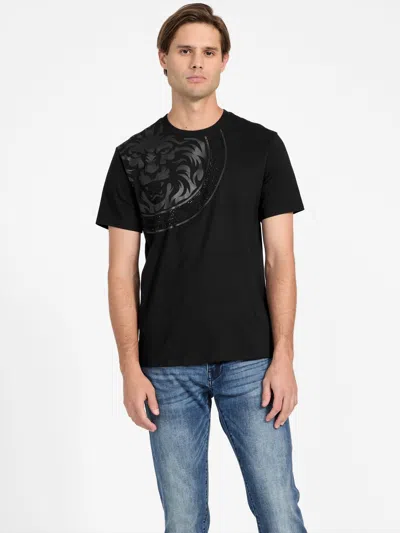 Guess Factory Eco Atter Lion Tee In Black