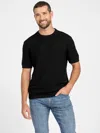 Guess Factory Eco Aurelio Logo Tee In Black
