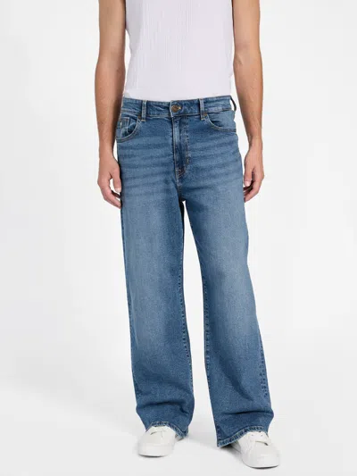 Guess Factory Eco Bauer Baggy Wide-leg Jeans In Multi
