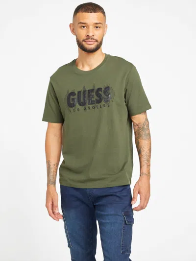 Guess Factory Eco Beats Logo Tee In Multi