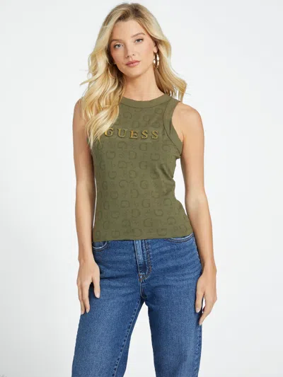 Guess Factory Eco Bex Logo Tank In Black
