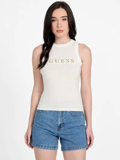 Guess Factory Eco Nisey Logo Tank In White