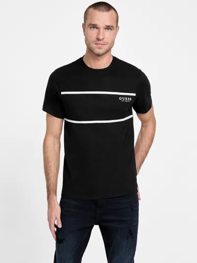 Guess Factory Eco Bobby Striped Tee In Black