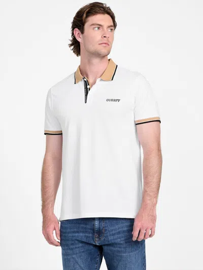 Guess Factory Eco Boris Polo In White