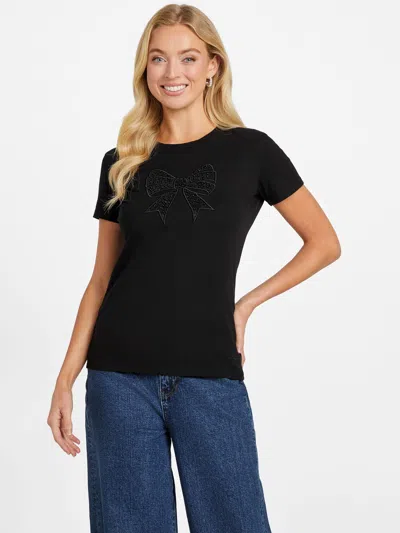 Guess Factory Eco Bowee Tee In Black