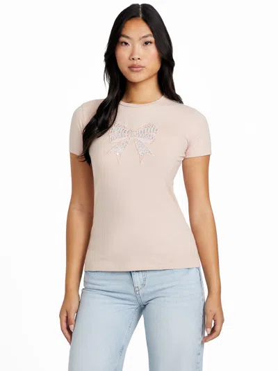Guess Factory Eco Bowee Tee In Pink