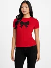 Guess Factory Eco Bowee Tee In Red