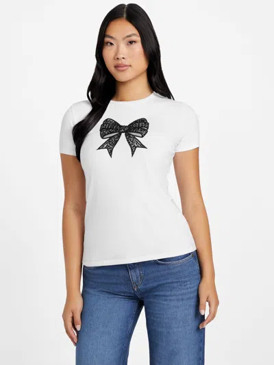 Guess Factory Eco Bowee Tee In White