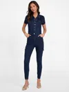 Guess Factory Eco Brianna Denim Jumpsuit In Blue