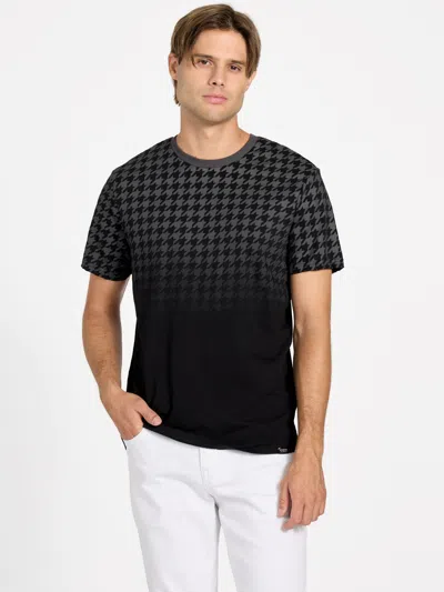 Guess Factory Eco Broel Knit Crewneck Tee In Black
